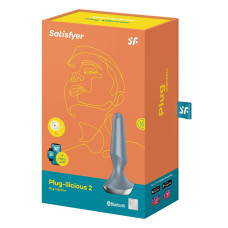 Анальна смарт-вібропробка Satisfyer Plug-ilicious 2 Синя