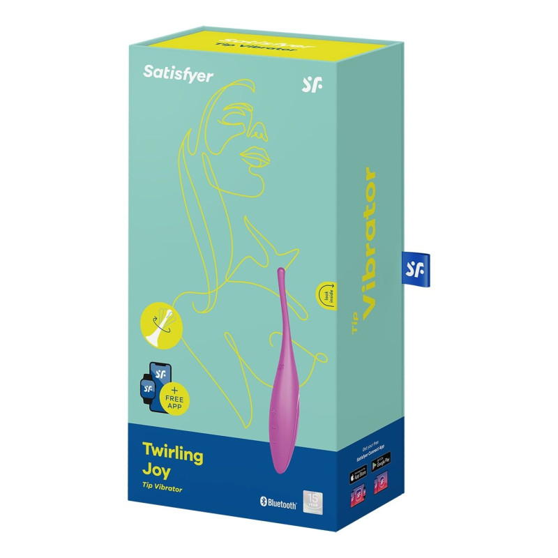 Смарт-вибратор для клитора Satisfyer Twirling Joy Фуксия Смарт-вибратор для клитора Satisfyer Twirling Joy Фуксия
