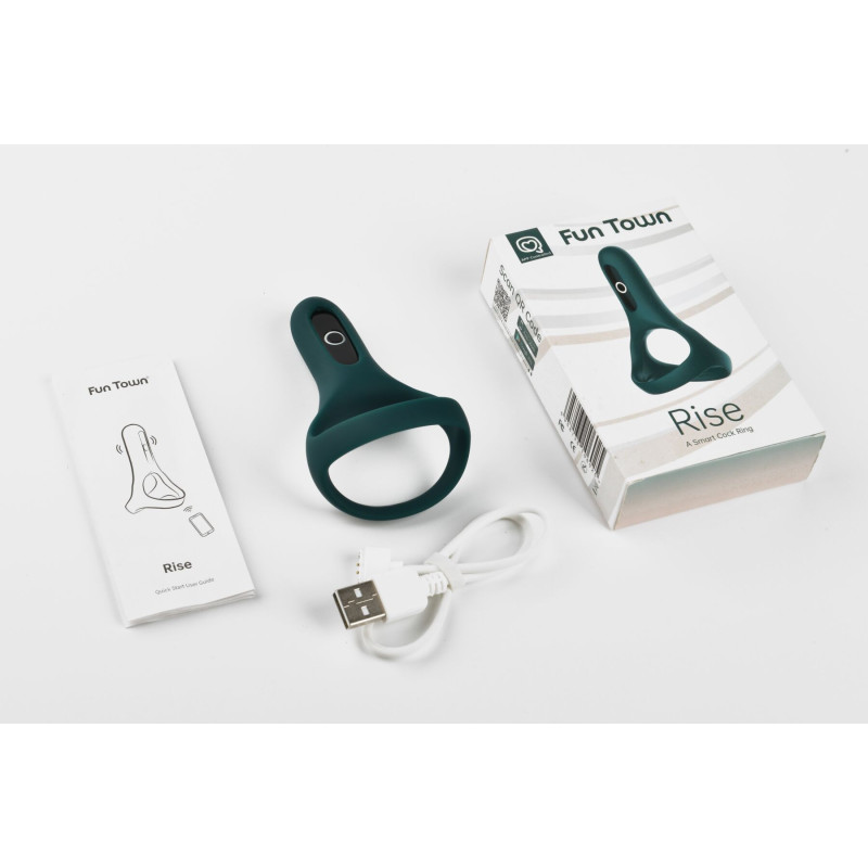 Двойное эрекционное кольцо Magic Motion Fun Town Rise Зеленое Двойное эрекционное кольцо Magic Motion Fun Town Rise Зеленое