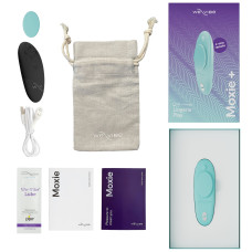 Смарт-вибратор в трусики We-Vibe Moxie+ Aqua, обновленный пульт ДУ