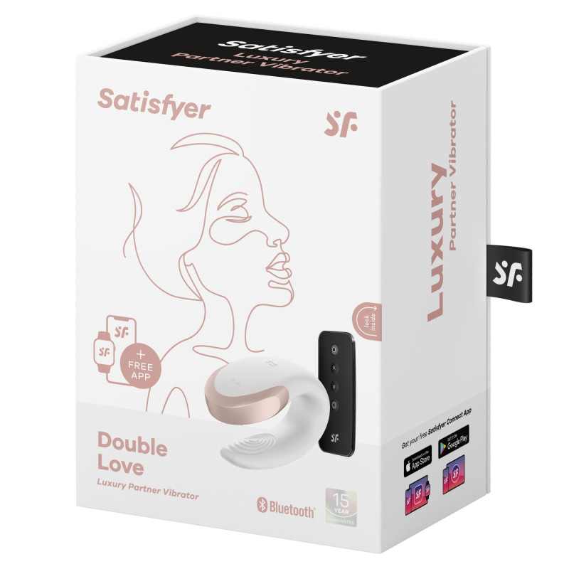 Смарт-вибратор для пар Satisfyer Double Love (White) Смарт-вибратор для пар Satisfyer Double Love (White)