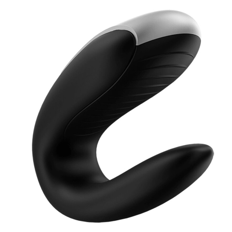 Смарт-вибратор для пар Satisfyer Double Fun Черный Смарт-вибратор для пар Satisfyer Double Fun Черный