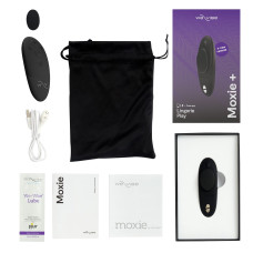Смарт-вибратор We-Vibe Moxie+ Satin Black, обновленный пульт ДУ
