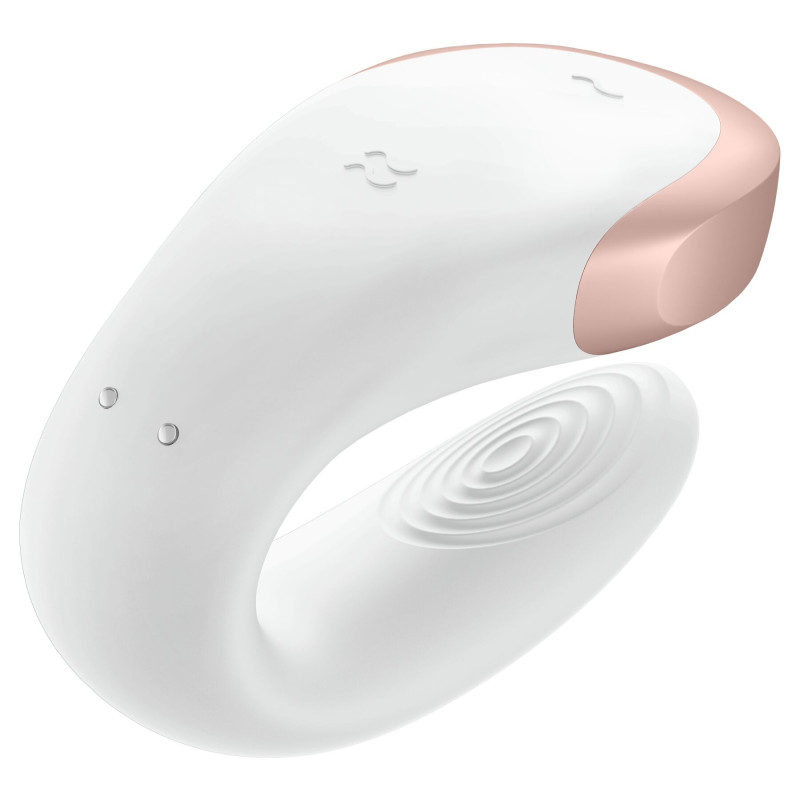 Смарт-вибратор для пар Satisfyer Double Love (White) Смарт-вибратор для пар Satisfyer Double Love (White)