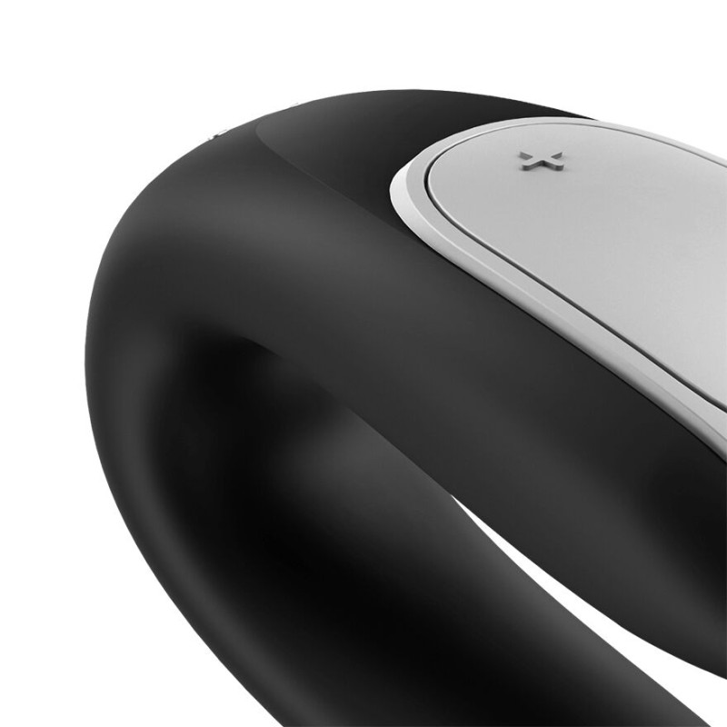 Смарт-вибратор для пар Satisfyer Double Fun Черный Смарт-вибратор для пар Satisfyer Double Fun Черный