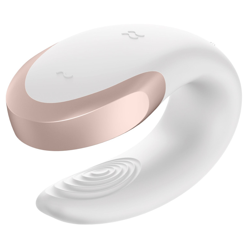 Смарт-вибратор для пар Satisfyer Double Love (White) Смарт-вибратор для пар Satisfyer Double Love (White)