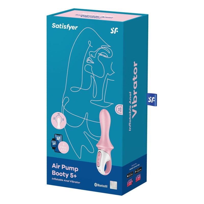 Анальний смарт-вібратор Satisfyer Air Pump Booty 5+, надувається Анальний смарт-вібратор Satisfyer Air Pump Booty 5+, надувається