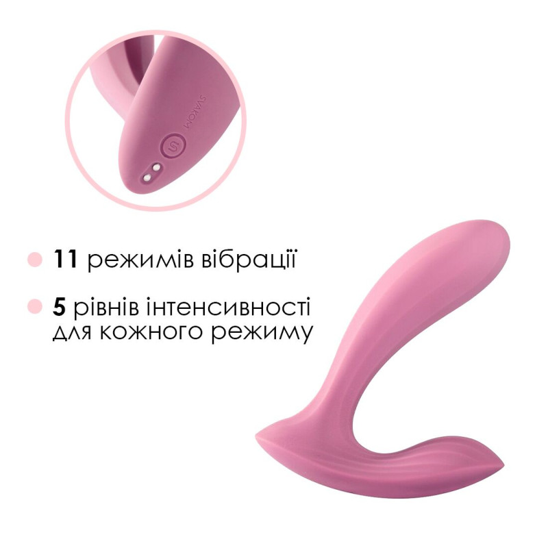 Смарт вібратор в трусики Svakom Erica, дуже гнучкий, 2 мотори