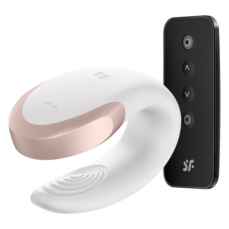 Смарт-вибратор для пар Satisfyer Double Love (White) Смарт-вибратор для пар Satisfyer Double Love (White)