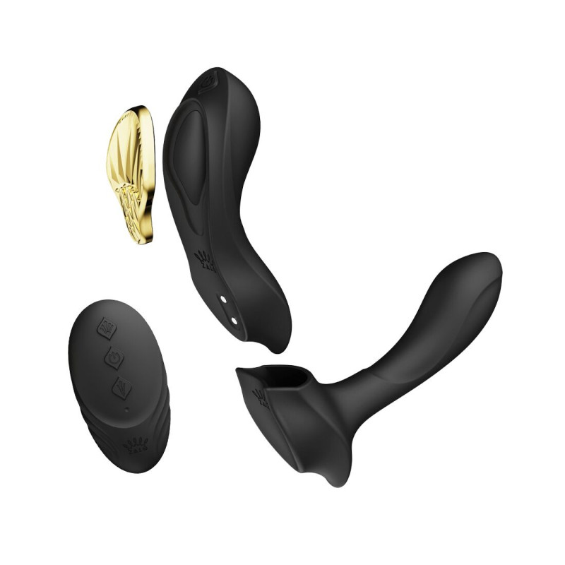 Смарт-вибратор в трусики Zalo - AYA Obsidian Black, насадка и пульт ДУ Смарт-вибратор в трусики Zalo - AYA Obsidian Black, насадка и пульт ДУ