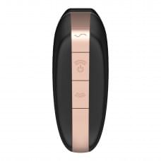 Вакуумный клиторальный стимулятор Satisfyer Love Triangle Черный с управлением через интернет