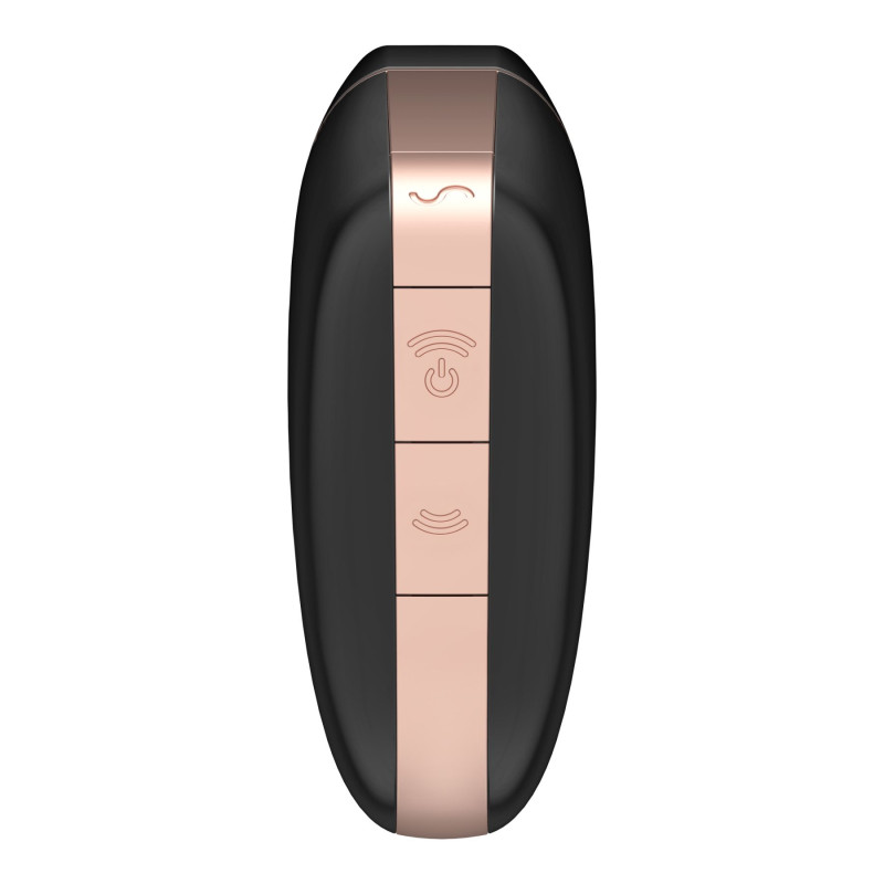 Вакуумний кліторальний стимулятор Satisfyer Love Triangle Чорний з керуванням через інтернет Вакуумний кліторальний стимулятор Satisfyer Love Triangle Чорний з керуванням через інтернет