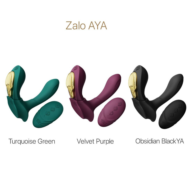 Смарт-вибратор в трусики Zalo - AYA Obsidian Black, насадка и пульт ДУ Смарт-вибратор в трусики Zalo - AYA Obsidian Black, насадка и пульт ДУ