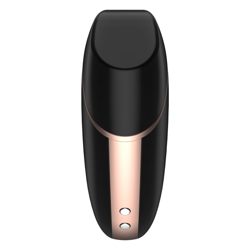 Вакуумний кліторальний стимулятор Satisfyer Love Triangle Чорний з керуванням через інтернет Вакуумний кліторальний стимулятор Satisfyer Love Triangle Чорний з керуванням через інтернет