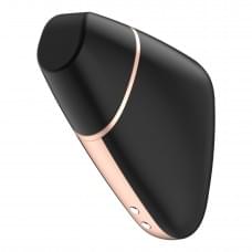 Вакуумный клиторальный стимулятор Satisfyer Love Triangle Черный с управлением через интернет