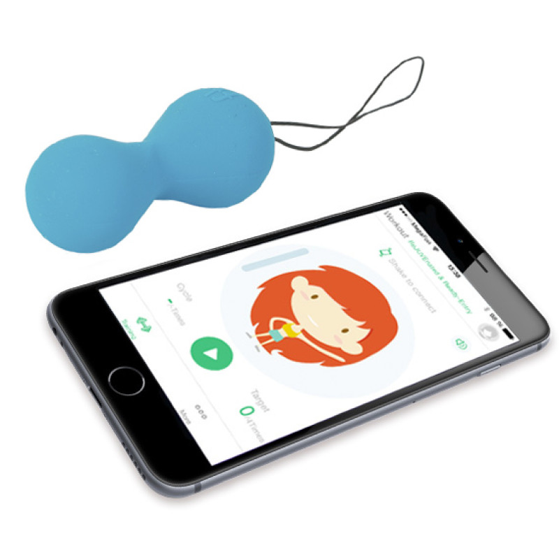 Вагінальні кульки Fun Toys Gballs 2 App Блакитні Вагінальні кульки Fun Toys Gballs 2 App Блакитні