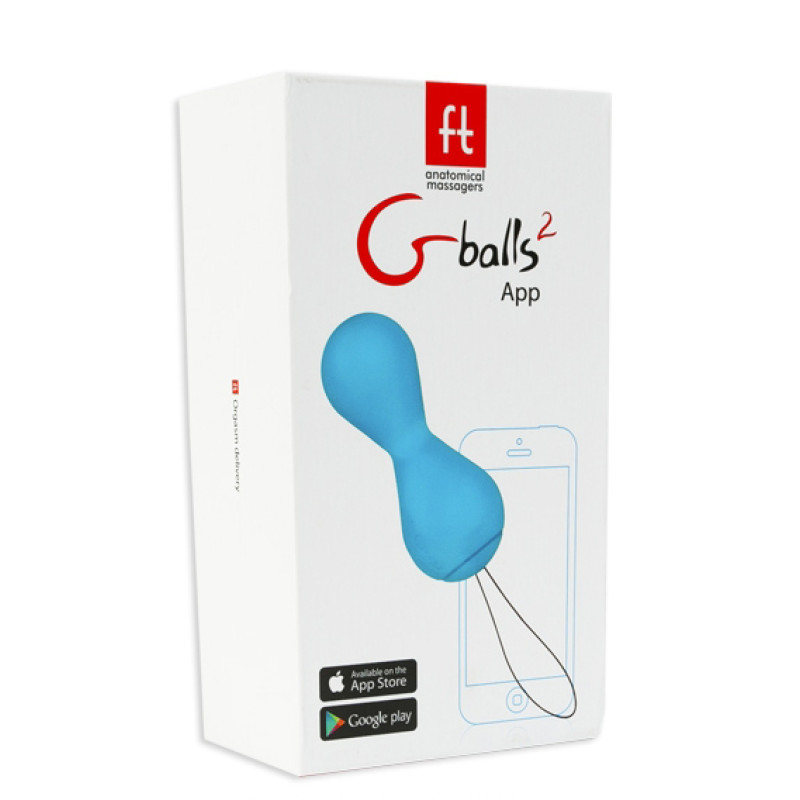 Вагінальні кульки Fun Toys Gballs 2 App Блакитні Вагінальні кульки Fun Toys Gballs 2 App Блакитні