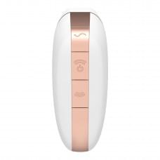 Вакуумный клиторальный стимулятор Satisfyer Love Triangle Белый с управлением через интернет