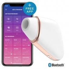Вакуумный клиторальный стимулятор Satisfyer Love Triangle Белый с управлением через интернет
