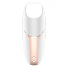 Вакуумный клиторальный стимулятор Satisfyer Love Triangle Белый с управлением через интернет