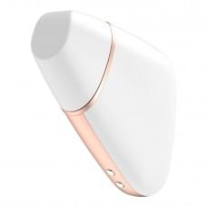 Вакуумный клиторальный стимулятор Satisfyer Love Triangle Белый с управлением через интернет