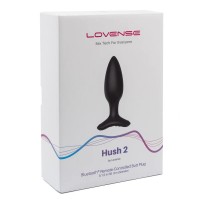 Анальная смарт-вибропробка Lovense Hush 2, размер S