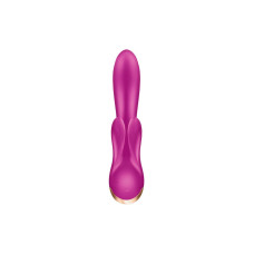 Смарт вибратор кролик с двойным отростком Satisfyer Double Flex Violet