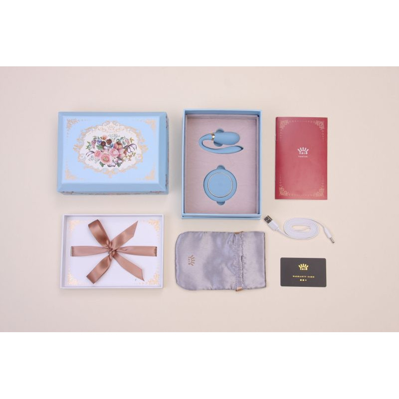 Вибромассажер для пар с функцией управления со смартфона Zalo Fanfan Set Голубой Вибромассажер для пар с функцией управления со смартфона Zalo Fanfan Set Голубой