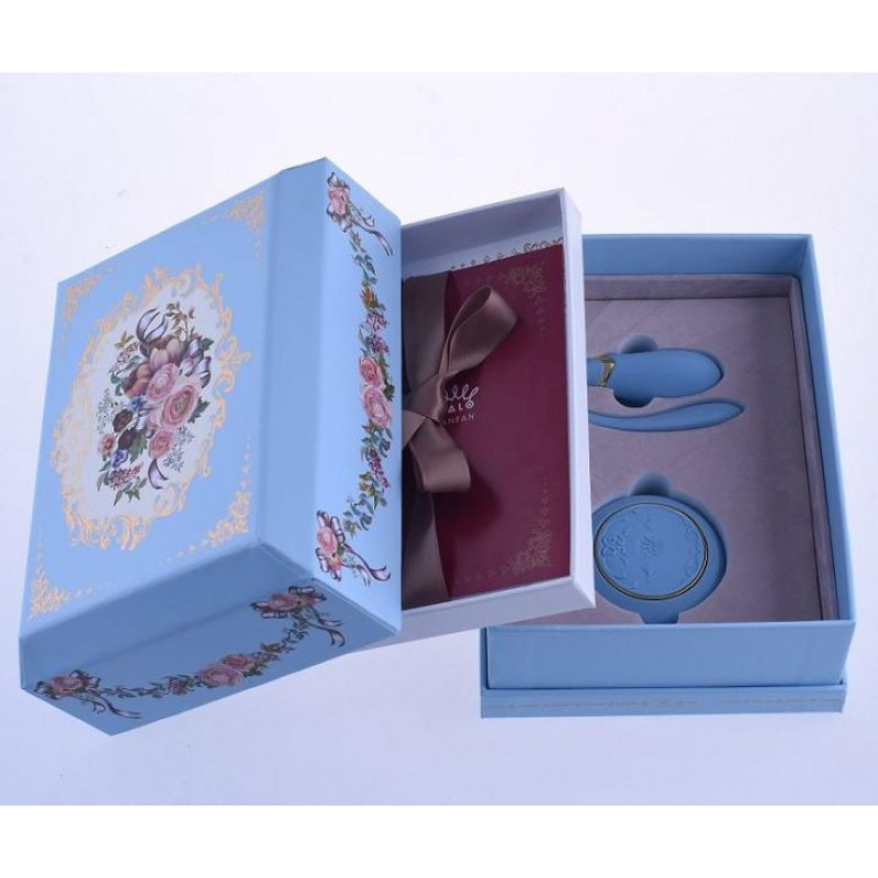 Вибромассажер для пар с функцией управления со смартфона Zalo Fanfan Set Голубой Вибромассажер для пар с функцией управления со смартфона Zalo Fanfan Set Голубой