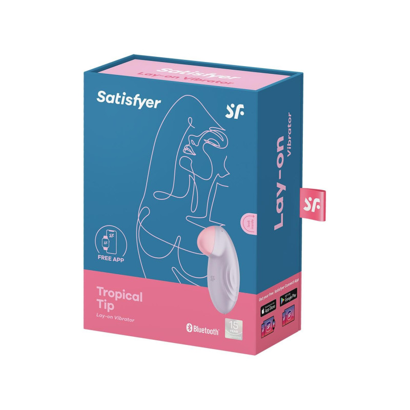Смарт-вибратор для клитора Satisfyer Tropical Tip Light Lilac Смарт-вибратор для клитора Satisfyer Tropical Tip Light Lilac