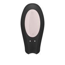 Смарт-вибратор для пар Satisfyer Double Joy Черный с широким клиторальным стимулятором