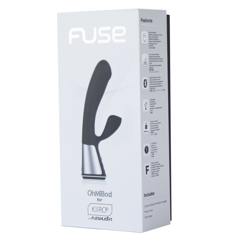 Интерактивный вибратор-кролик Ohmibod Fuse for Kiiroo Черный Интерактивный вибратор-кролик Ohmibod Fuse for Kiiroo Черный
