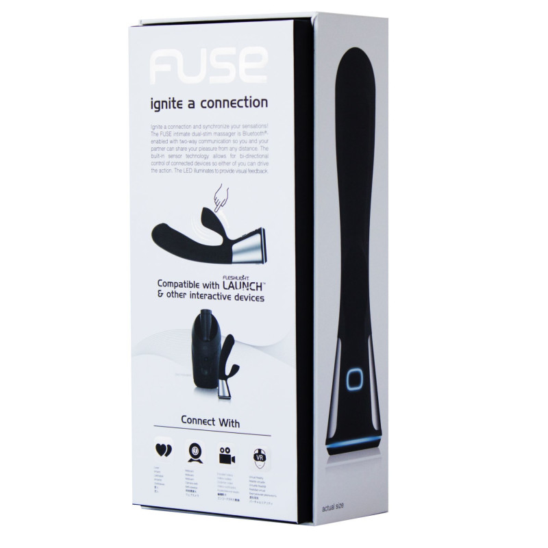 Интерактивный вибратор-кролик Ohmibod Fuse for Kiiroo Черный Интерактивный вибратор-кролик Ohmibod Fuse for Kiiroo Черный