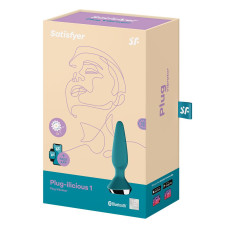 Анальная смарт-вибропробка Satisfyer Plug-ilicious 1 Бирюзовая