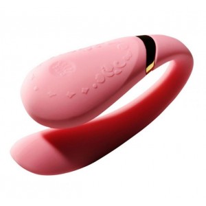 Вибромассажер для пар с функцией управления со смартфона Zalo Fanfan Set Розовый