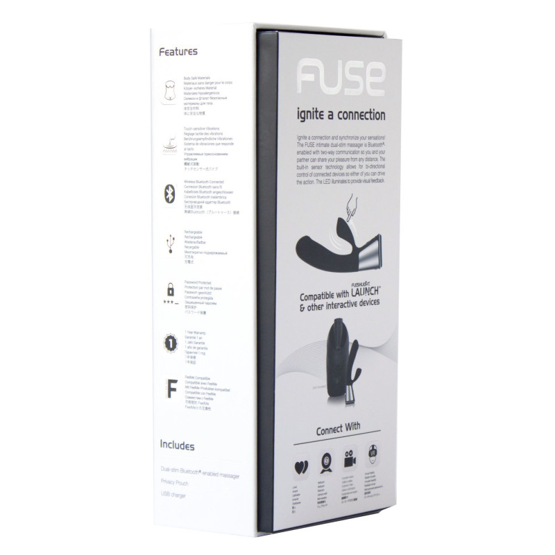 Интерактивный вибратор-кролик Ohmibod Fuse for Kiiroo Черный Интерактивный вибратор-кролик Ohmibod Fuse for Kiiroo Черный