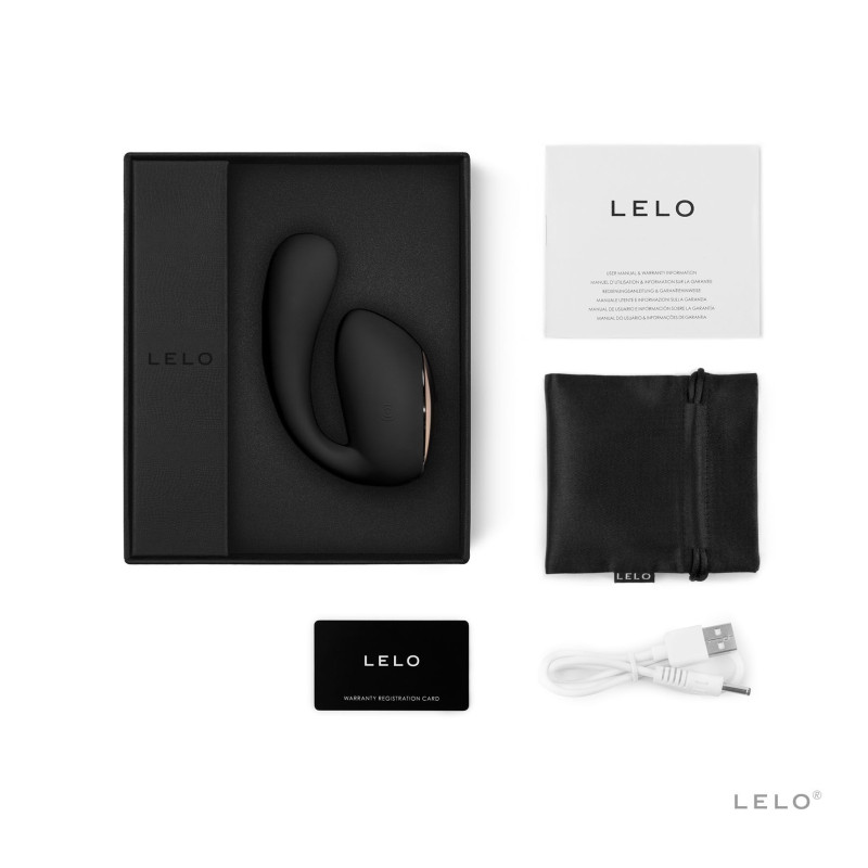 Смарт-вибратор LELO Ida Wave Black, вагинально-клиторальный, технология WaveMotion, 2 мотора Смарт-вибратор LELO Ida Wave Black, вагинально-клиторальный, технология WaveMotion, 2 мотора