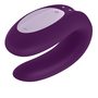 Смарт-вибратор для пар Satisfyer Double Joy Фиолетовый с широким клиторальным стимулятором
