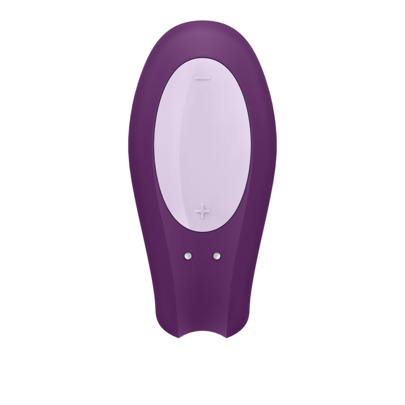 Смарт-вибратор для пар Satisfyer Double Joy Фиолетовый с широким клиторальным стимулятором Смарт-вибратор для пар Satisfyer Double Joy Фиолетовый с широким клиторальным стимулятором