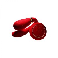 Вибромассажер для пар с функцией управления со смартфона Zalo Fanfan Set Красный