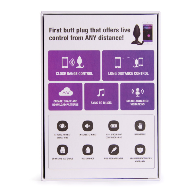 Анальна пробка Lovense Hush середня