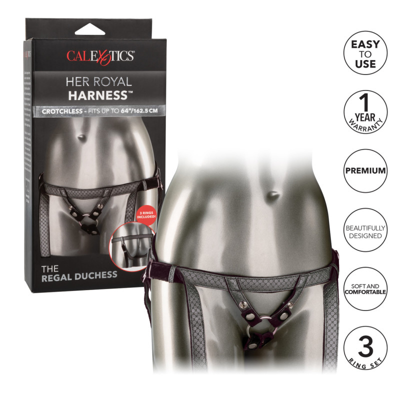 Трусики для страпона California Exotic The Regal Duchess Silver Трусики для страпона California Exotic The Regal Duchess Silver