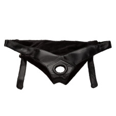Трусики для страпона California Exotic Universal Love Rider Platinum Harness, кожзам, черные