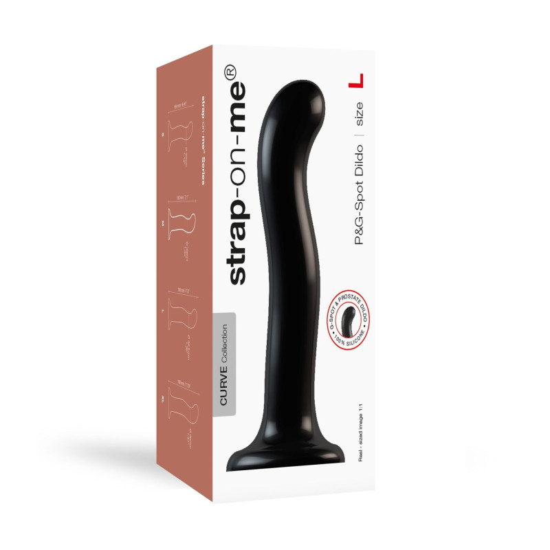 Насадка для страпона Strap-On-Me P&G-Spot Dildo, силикон, размер L Насадка для страпона Strap-On-Me P&G-Spot Dildo, силикон, размер L