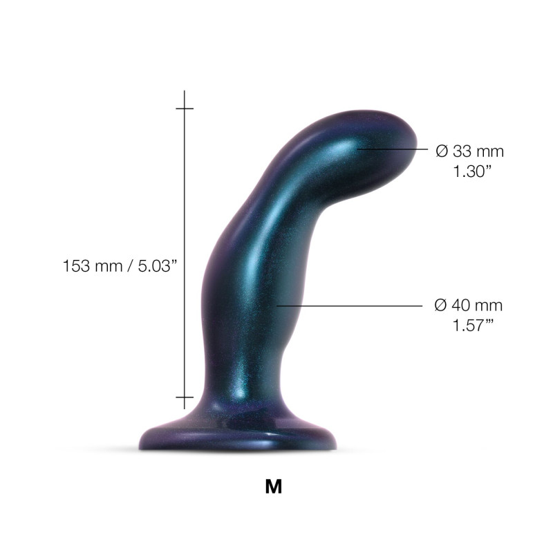 Дилдо Strap-On-Me DILDO PLUG SNAKY METALLIC BLUE, размер M Дилдо Strap-On-Me DILDO PLUG SNAKY METALLIC BLUE, размер M