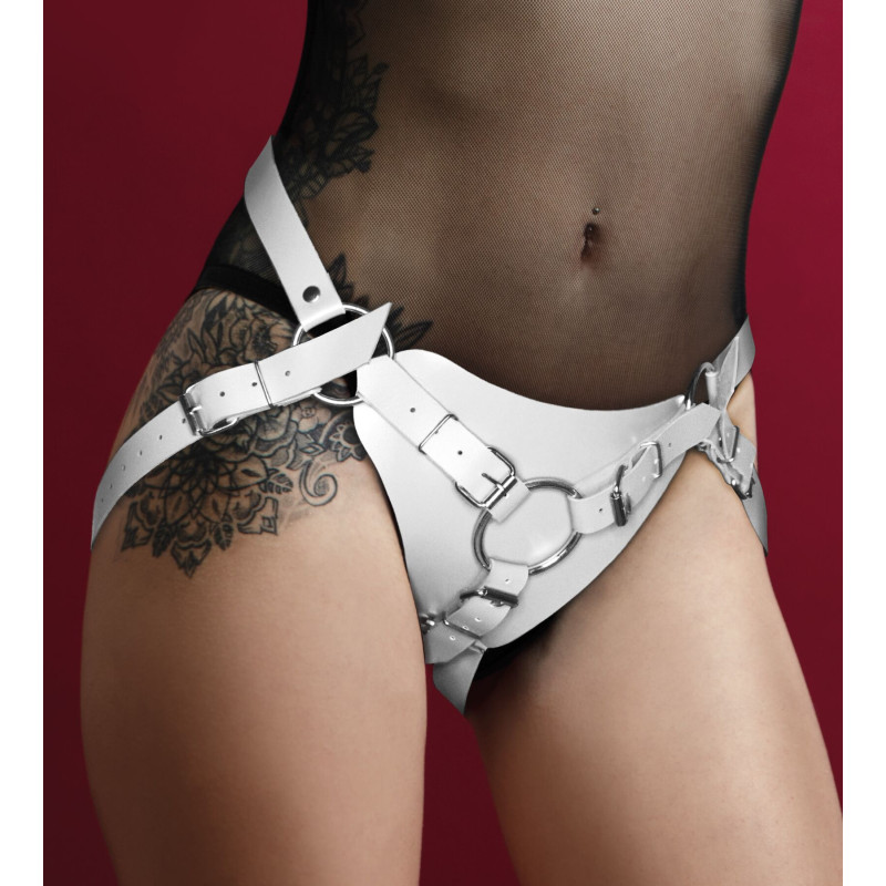 Трусики для страпона Feral Feelings Strap-on Harness White Трусики для страпона Feral Feelings Strap-on Harness White