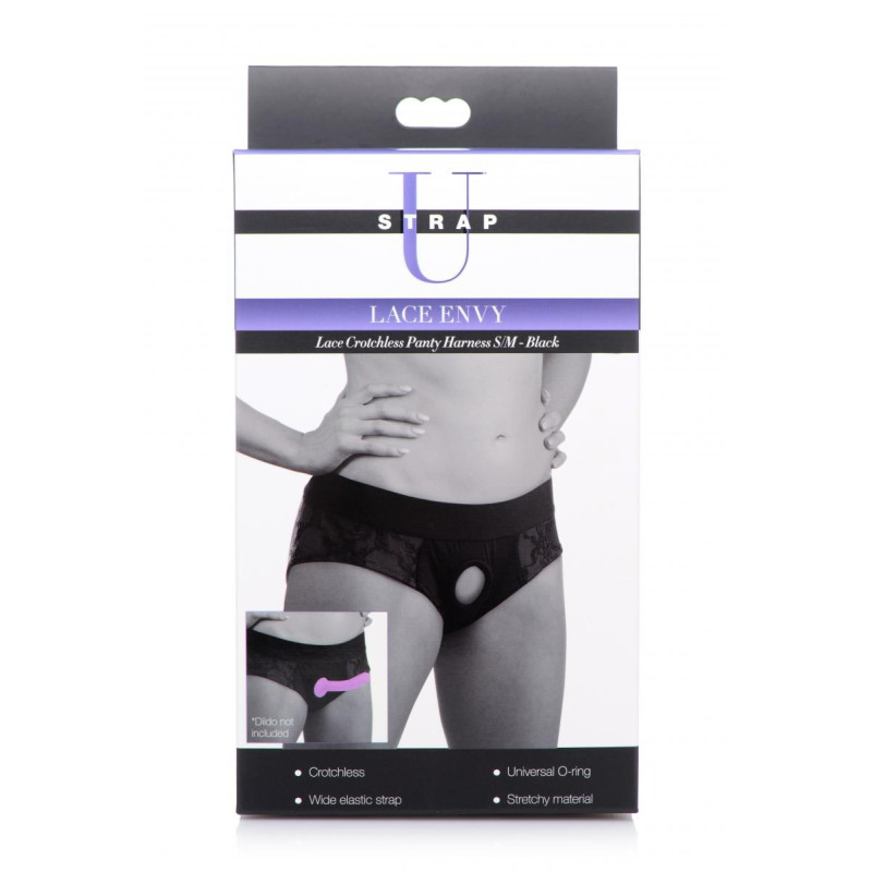 Труси для страпону з вільним доступом Strap U Lace Envy розмір S/M Труси для страпону з вільним доступом Strap U Lace Envy розмір S/M