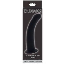 Фаллоимитатор страпон Taboom Strap-On Dong Large черного цвета, 16 см х 3.8 см