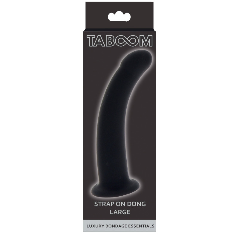 Фалоімітатор страпон Taboom Strap-On Dong Large чорного кольору, 16 см х 3.8 см Фалоімітатор страпон Taboom Strap-On Dong Large чорного кольору, 16 см х 3.8 см