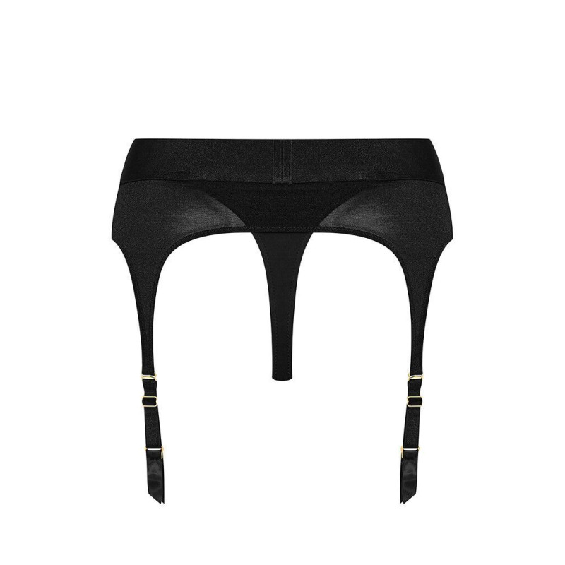 Трусы для страпона с подвязками для чулок Strap-On-Me REBEL HARNESS - XS